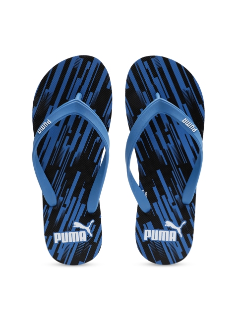 

Puma Men Black & Blue Printed Neon 2 IDP Thong Flip-Flops