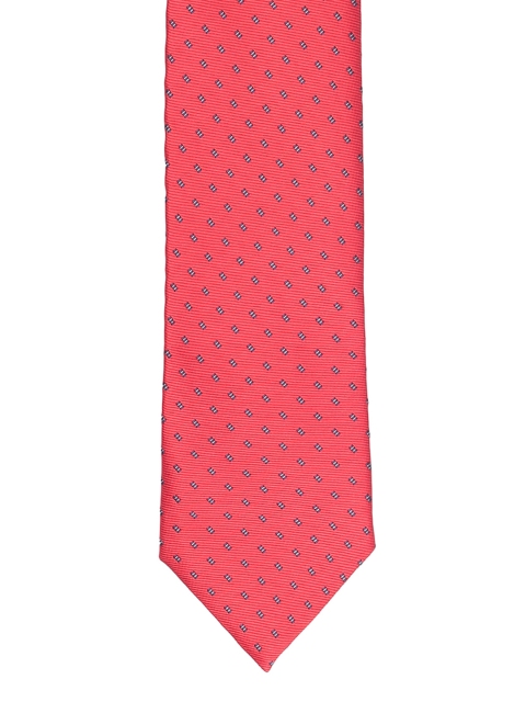 

Peter England Red & Blue Woven Design Broad Tie
