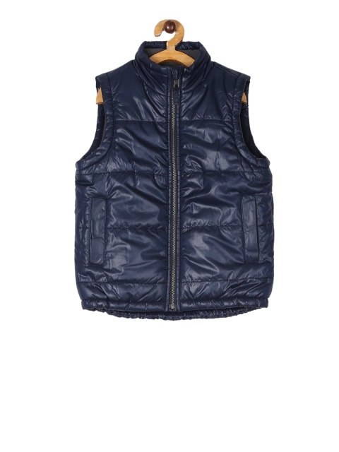 

The Childrens Place Boys Navy Blue Solid Padded Jacket