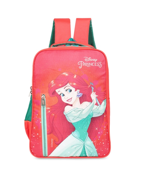 

Priority Girls Pink & Green Disney Ariel Printed Backpack