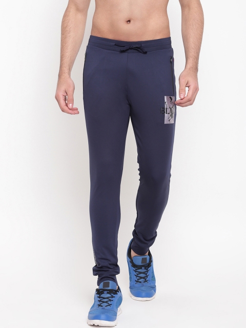 

SAPPER Men Navy Blue Solid Slim-Fit Joggers