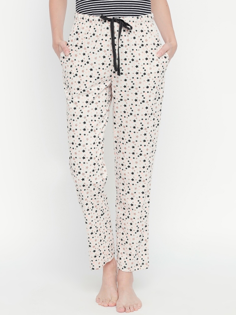 

Dreamz by Pantaloons Women Cream-Coloured Printed Pyjamas