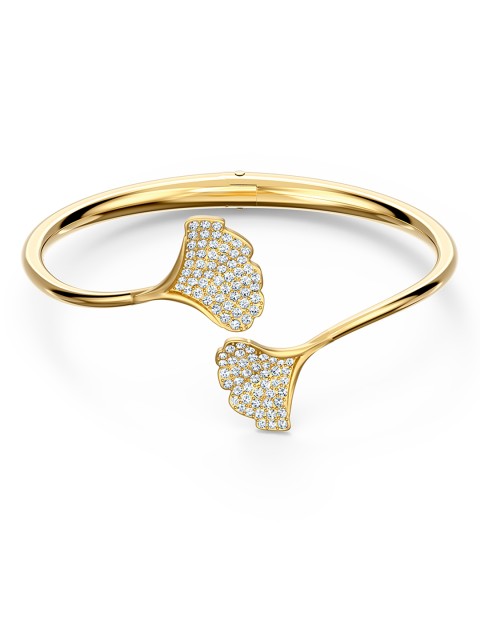 

SWAROVSKI Stunning Ginko Bangle White Gold-Tone Plated