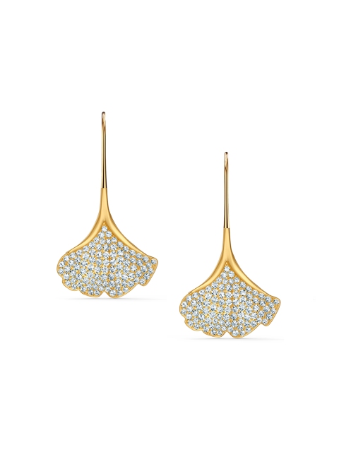 

SWAROVSKI White & Gold-Plated Contemporary Drop Earrings