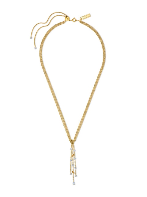 

SWAROVSKI Gold-Plated & White Botanical Y Necklace
