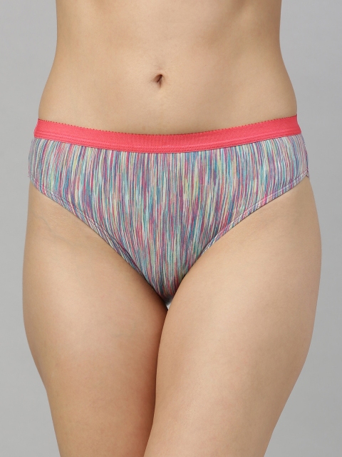 

Berrys Intimatess Woman's Pink and Multi Color Printed Hipster Panties