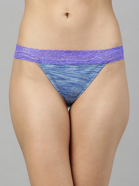 

Berrys Intimatess Woman's Blue and White Printed Hipster Panties
