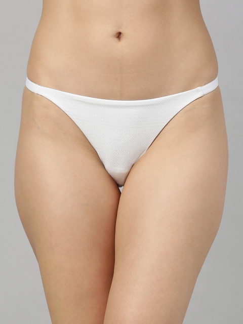 

Berrys Intimatess Woman's White Solid Thongs