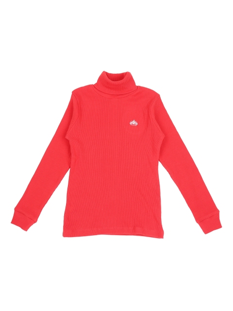 

Pantaloons Junior Girls Red Solid Sweatshirt