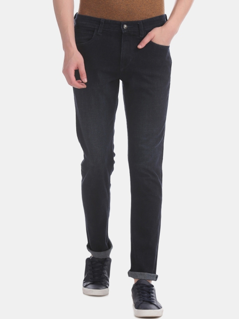 

U.S. Polo Assn. Men Blue Straight Fit Mid-Rise Clean Look Jeans