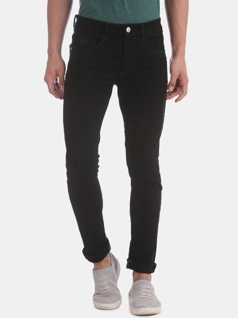 

U.S. Polo Assn. Men Black Skinny Fit Mid-Rise Clean Look Stretchable Jeans