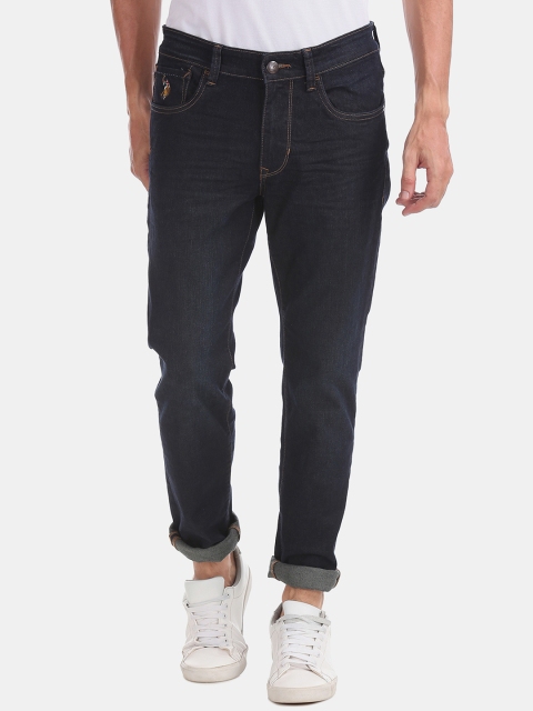 

U.S. Polo Assn. Men Blue Slim Fit Mid-Rise Clean Look Jeans