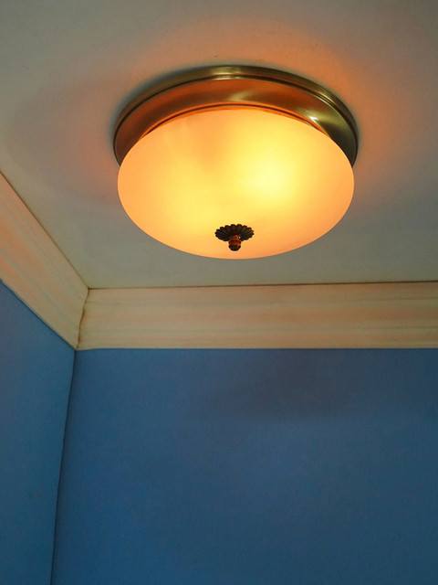 

Fos Lighting White & Gold Solid Ceiling Lamp
