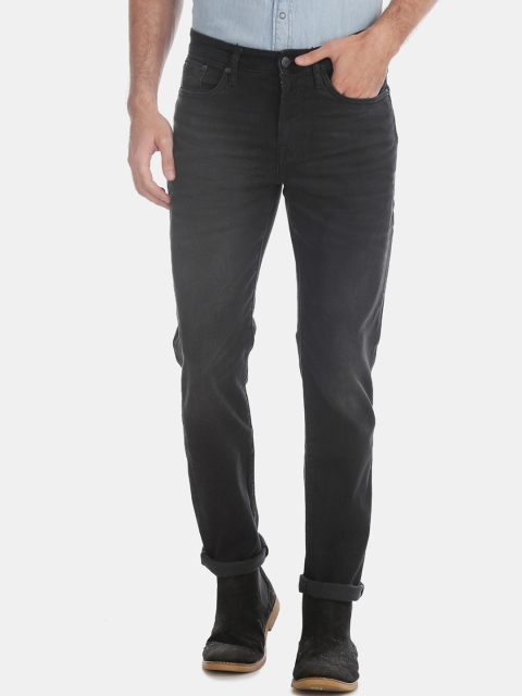 

Aeropostale Men Black Skinny Fit Mid-Rise Clean Look Stretchable Jeans