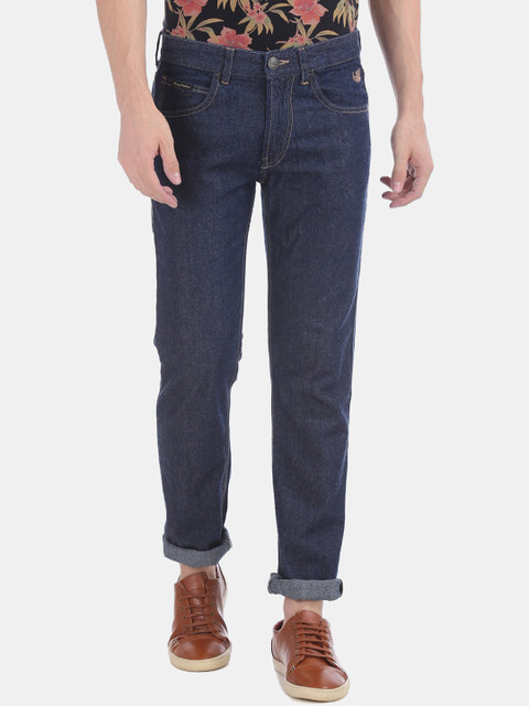 

Flying Machine Men Navy Blue Slim Fit Mid-Rise Clean Look Jeans