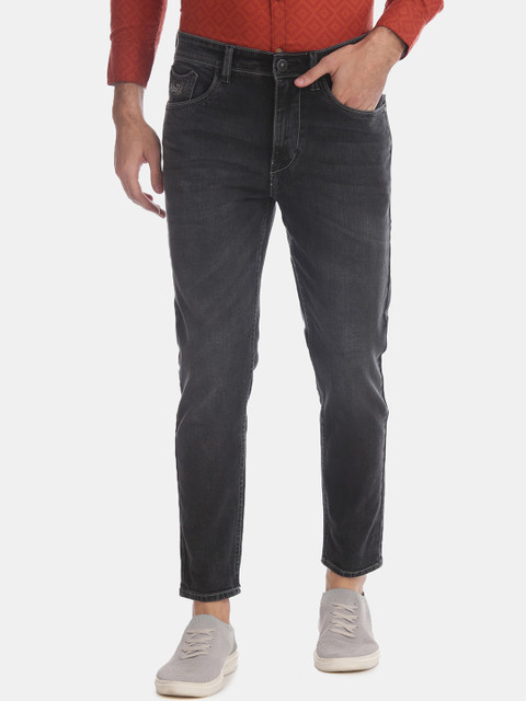 

Flying Machine Men Black Slim Fit Mid-Rise Clean Look Stretchable Jeans