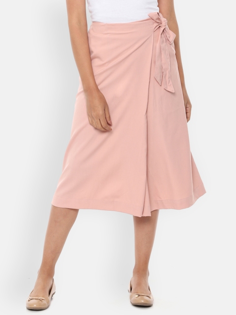 

Van Heusen Woman Women Pink Regular Fit Solid Culottes