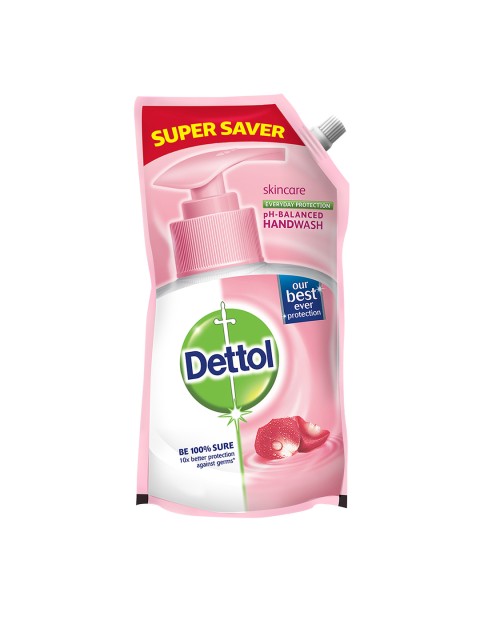 

Dettol Liquid Handwash Skincare pH-Balanced Refill Pouch 750 ml, Pink