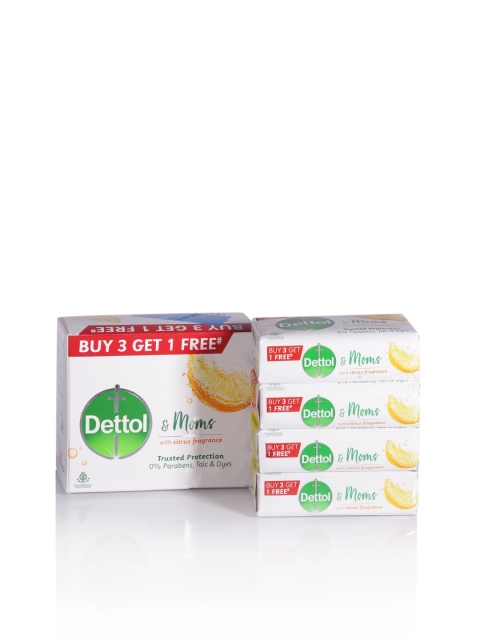 

Dettol Unisex Set of 4 Citrus Soap, White