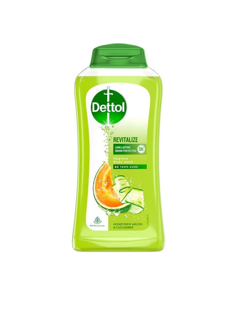 

Dettol Unisex Revitalise Honeydew Melon & Cucumber Body Wash 250 ml, Green