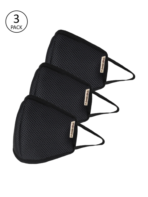 

Roadster Adults Black PRO-TECHT Pack of 3 Reuseable 5-Layer Outdoor Masks