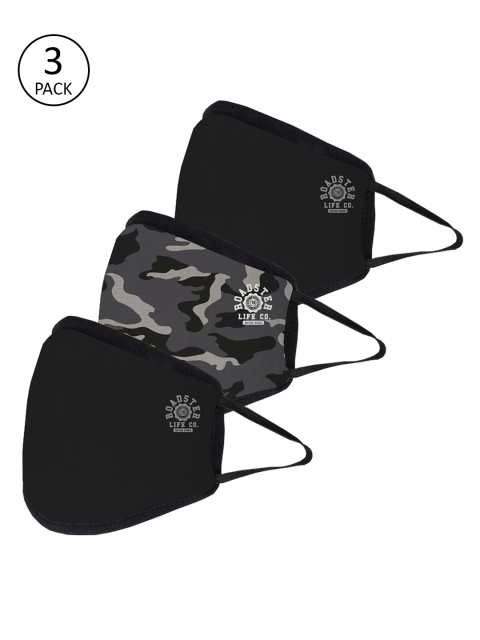 

Roadster Adults PRO-TECHT Pack of 3 Reusable 5-Layer Protective Outdoor Masks, Multi