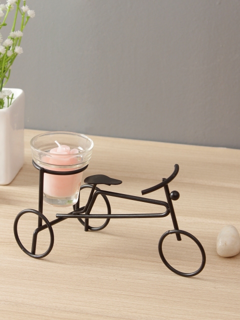 

WISHTANK Black Bicycle Shaped Candle Holder with Candle