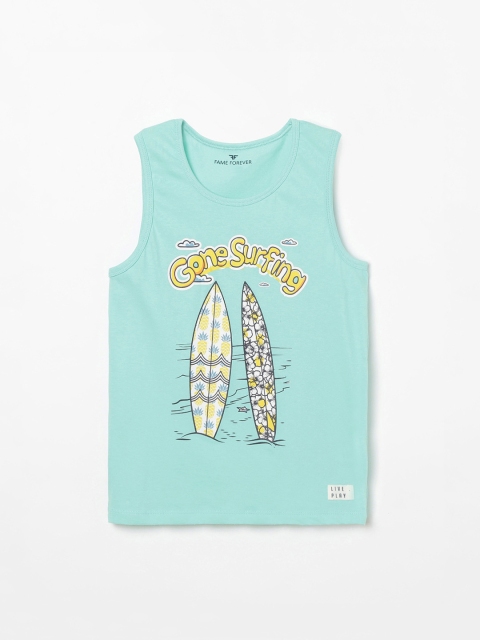 

Fame Forever by Lifestyle Boys Blue Printed Round Neck T-shirt