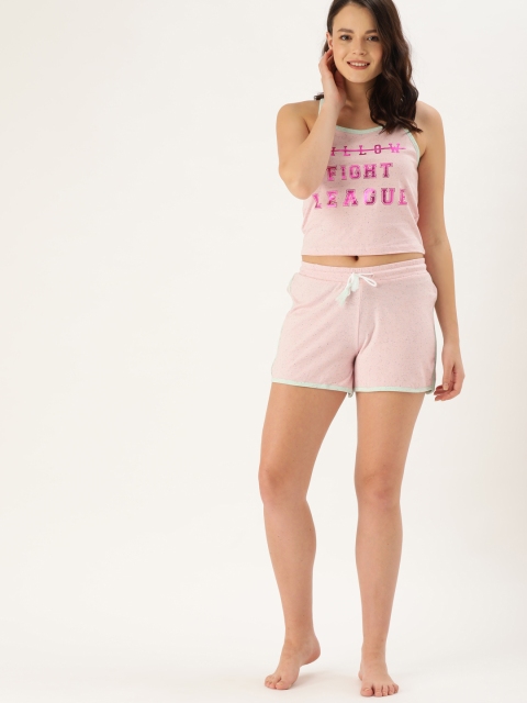 

Slumber Jill Women Pink Printed Night suit