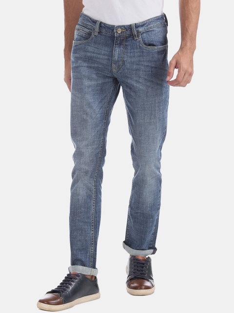 

Arrow Blue Jean Co. Men Blue Slim Fit Mid-Rise Clean Look Stretchable Jeans