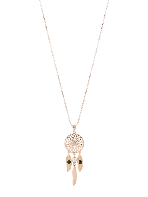 

bebe Rose Gold-Toned Dream Catcher Pendant with Chain