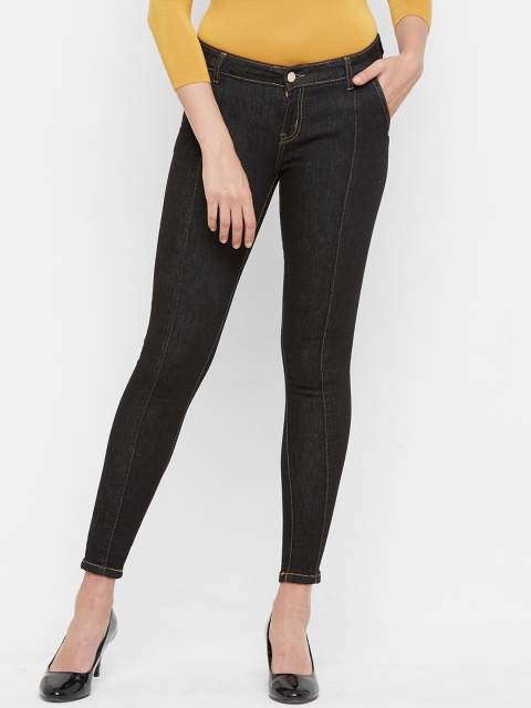 

bebe Women Grey Skinny Fit Mid-Rise Clean Look Stretchable Jeans