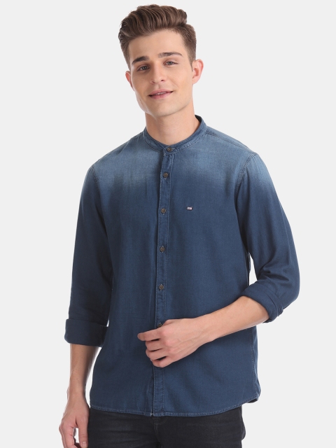 

Arrow Sport Men Blue Slim Fit Faded Casual Shirt