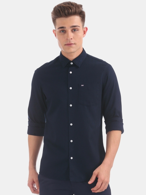 

Arrow Sport Men Navy Blue Slim Fit Solid Casual Shirt