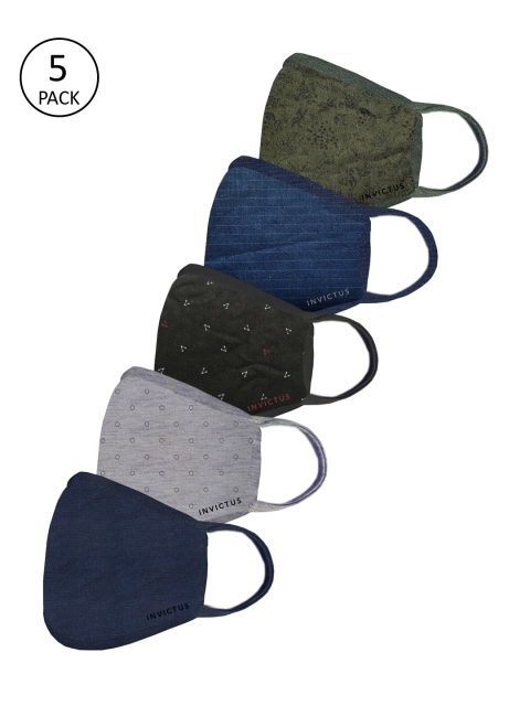 

Invictus Adults Multicoloured Pack of 5 Reusable 2 Layer Protective Outdoor Masks, Multi