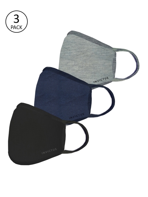 

INVICTUS Adults Multicoloured Pack of 3 Reusable 2-Layer Protective Outdoor Masks, Multi