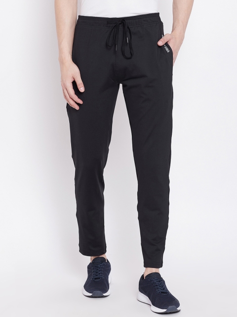 

JUMP USA Men Black Solid Slim-Fit Sports Track Pants
