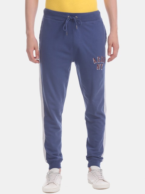 

Aeropostale Men Blue Solid Joggers