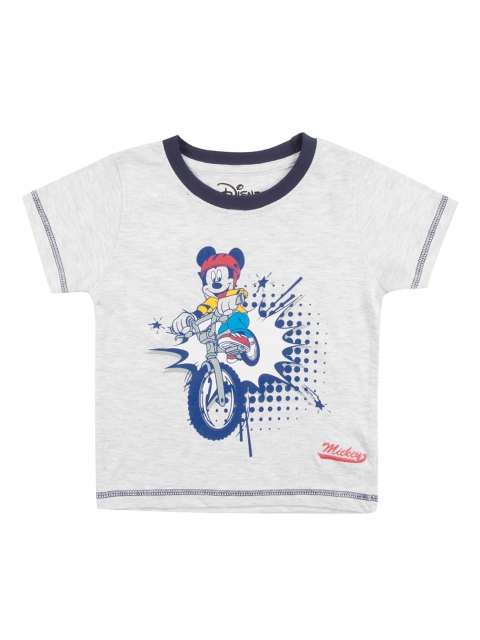 

Colt Boys Grey Printed Round Neck T-shirt