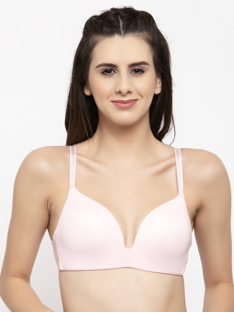 

PrettyCat Pink Solid Non-Wired Lightly Padded T-shirt Bra PC-BR-6009