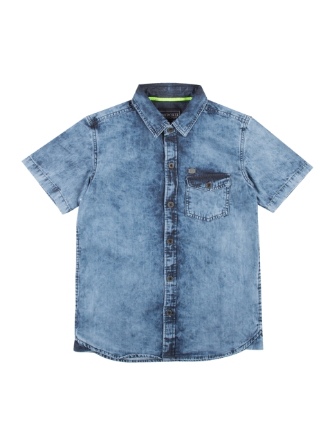 

Cherokee Boys Blue Regular Fit Faded Casual Shirt