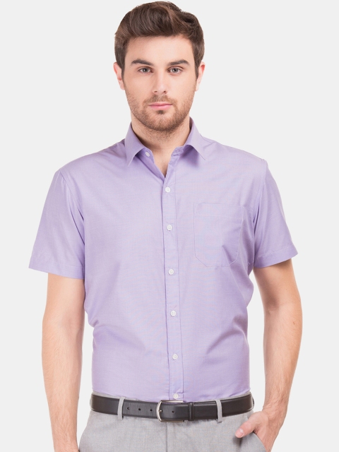 

Excalibur Men Purple Regular Fit Solid Casual Shirt