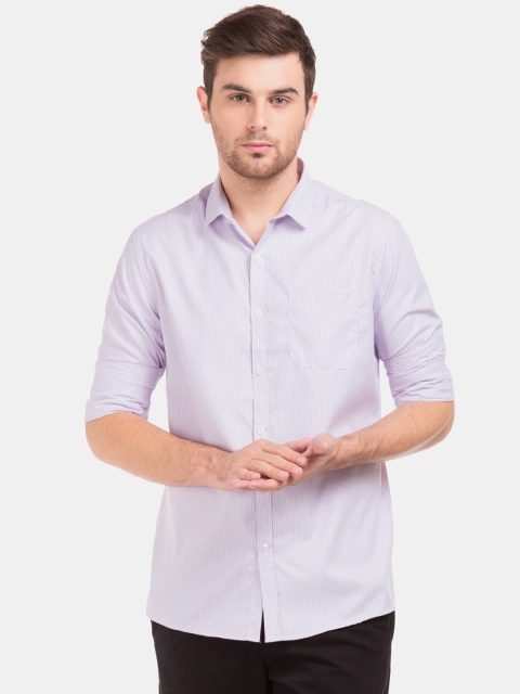 

Excalibur Men Pink Regular Fit Checked Casual Shirt