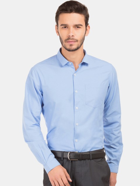

Excalibur Men Blue Slim Fit Solid Formal Shirt