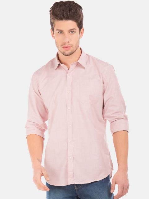 

Excalibur Men Pink Regular Fit Solid Casual Shirt