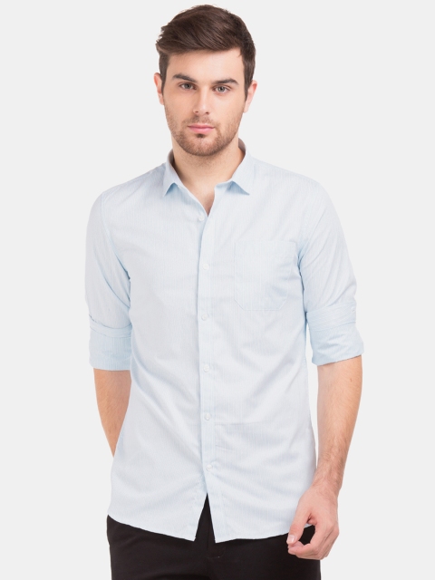 

Excalibur Men Blue Slim Fit Solid Casual Shirt