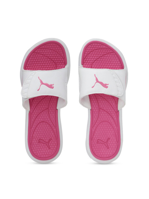 

Puma Women White & Pink Comfort Sandals