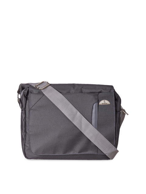 

Kara Unisex Grey Solid Messenger Bag