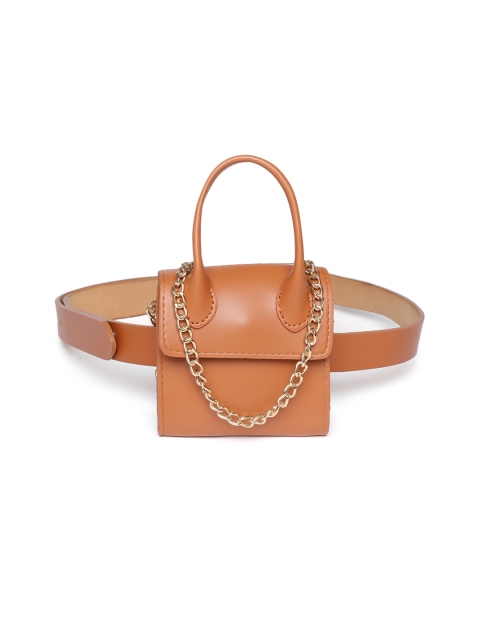 

20Dresses Women Tan Brown Solid Belt Bag
