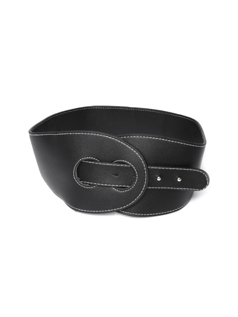 

20Dresses Women Black Solid Wide Waist Belt